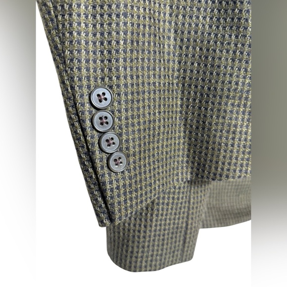 Claiborne Men's Sport Coat Jacket size 43 L 65% Wool 35 % Alpaca Brown Black - Picture 5 of 13